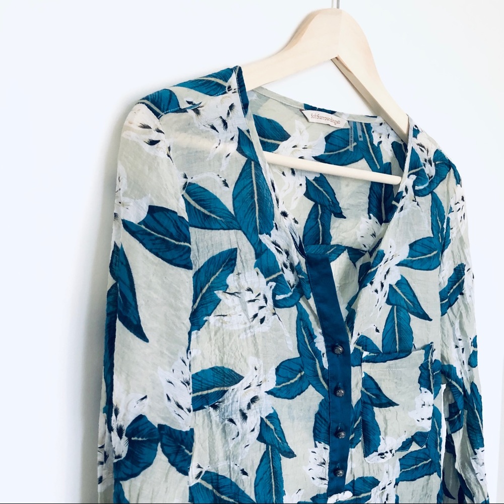 Soft Surroundings Gillian Floral Tunic